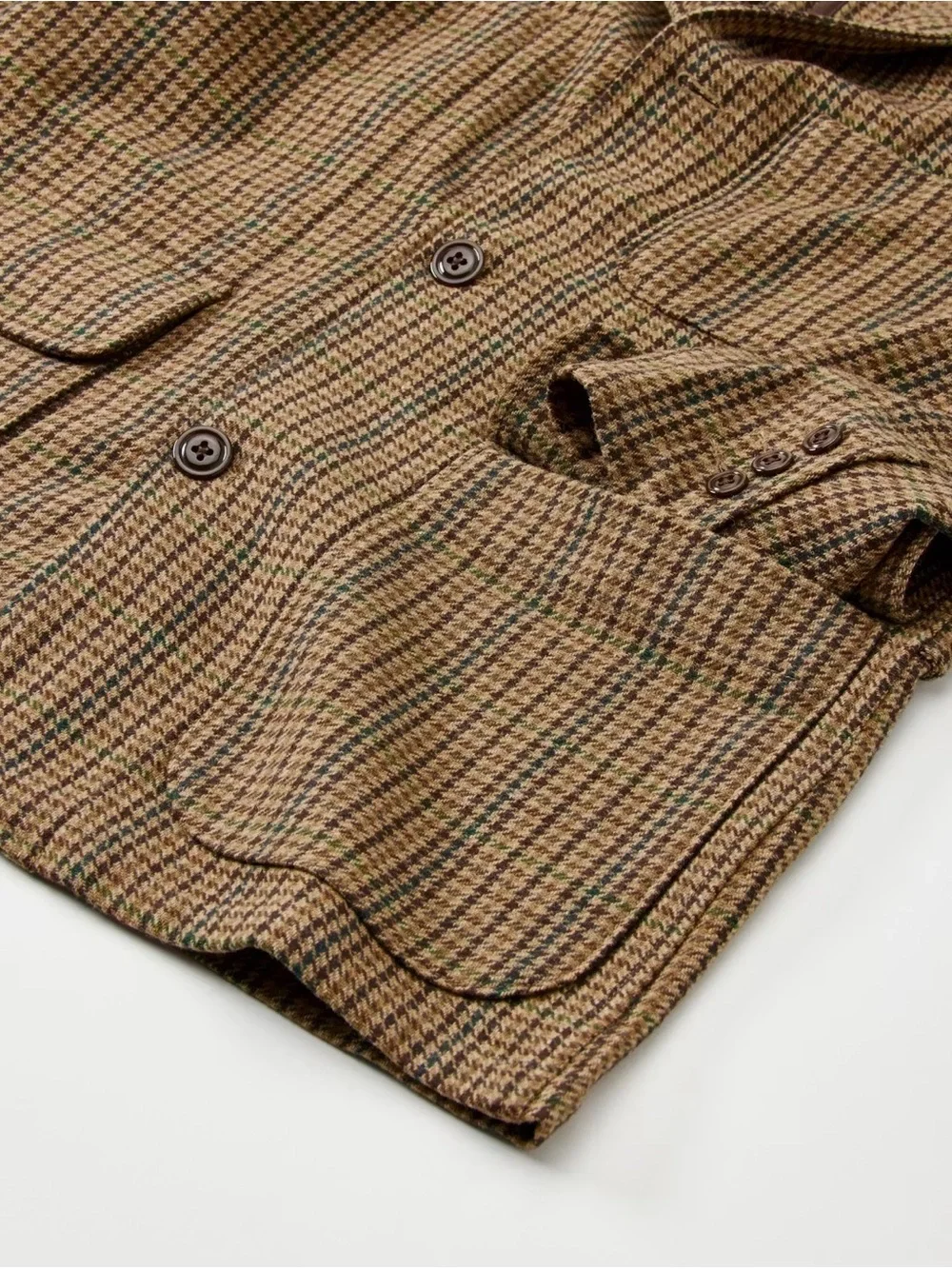Men's Brown Houndstooth Sport Coat - Tailored Plaid Blazer
